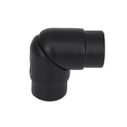 Emenda para Corrimão Alumínio Preto Fosco 38mm Settis