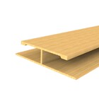 Emenda Tipo H de PVC Cerejeira 4x0,045x0,013m Permatti