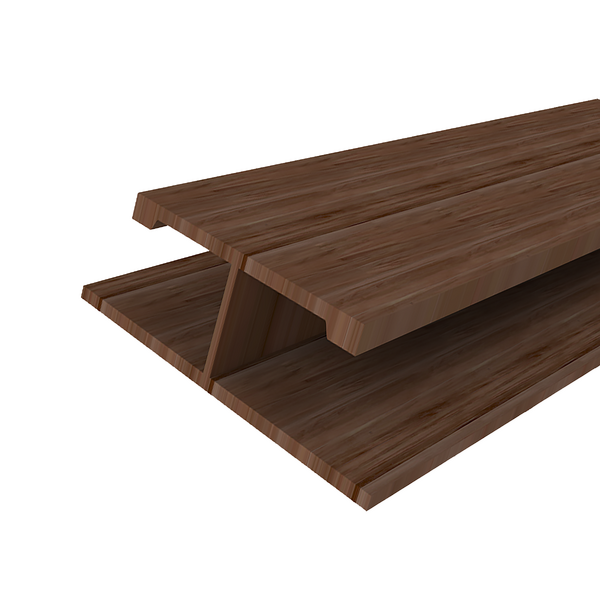 Emenda Tipo H de PVC Imbuia 4,00m Permatti