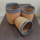 Empul Cesta Decorativa Organizadora Cachepô Fibra Natural 3 P