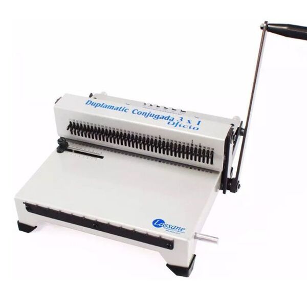 Encadernadora Conjugada Oficio (wire-o) Lassane 3x1