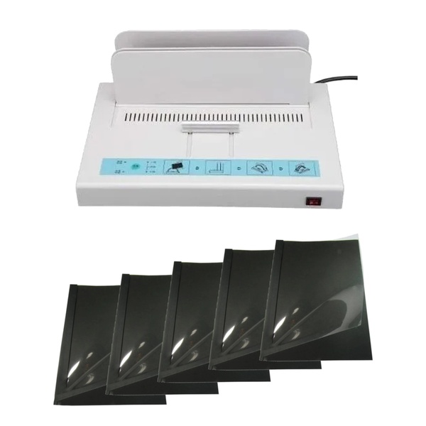 Encadernadora Térmica Rd500 E 100 Capa Térmica 400 A4 Preta