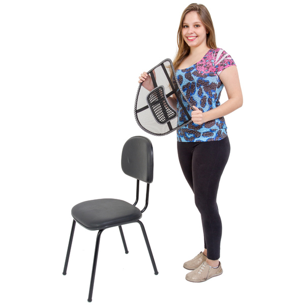 Encosto P/ Apoio Lombar Assento Sente Bem Ergonômico Supermedy