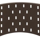 Encosto Pino Plástico Cadeira Fixa - Marrom