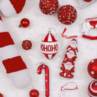 Enfeite Adorno Bola Plástico Vermelho 13x7x7cm Cromus