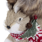 Enfeite Adorno Esquilo Plástico Bege 17x7x14cm Cromus