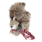 Enfeite Adorno Esquilo Plástico Bege 17x7x14cm Cromus