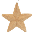 Enfeite Adorno Estrela Plástico Rose Gold 15x15x4cm Cromus