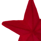 Enfeite Adorno Estrela Plástico Vermelho 15x15x4cm Cromus