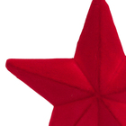 Enfeite Adorno Estrela Plástico Vermelho 27x27x5cm Cromus
