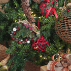 Enfeite Adorno Guirlanda Metal Multicolorido 15x15x3cm Cromus