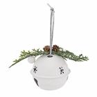 Enfeite Adorno Guizo Metal Branco 6,5x6x6cm Cromus