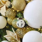 Enfeite Adorno Guizo Metal Branco 6,5x6x6cm Cromus