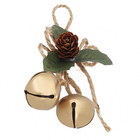 Enfeite Adorno Guizo Metal Ouro Velho 11x6x3cm Cromus