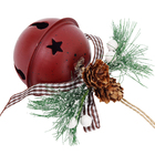 Enfeite Adorno Guizo Metal Vermelho 7x6x6cm Cromus