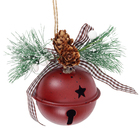 Enfeite Adorno Guizo Metal Vermelho 7x6x6cm Cromus