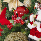 Enfeite Adorno Guizo Metal Vermelho 12x12x12cm Cromus