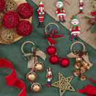 Enfeite Adorno Guizo Metal Vermelho 36x15x9cm Cromus