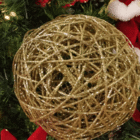 Enfeite Adorno Guizo Metal Vermelho 16x15x10cm Cromus