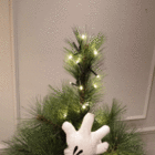 Enfeite Adorno Mickey Tecido Branco 15x10x5cm Cromus