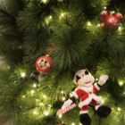 Enfeite Adorno Mickey Tecido Vermelho 16x13x7cm Cromus