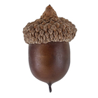 Enfeite Adorno Pinha Plástico Marrom 3x2x2cm Cromus