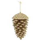 Enfeite Adorno Pinha Plástico Ouro Velho 14x10x10cm Cromus