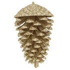 Enfeite Adorno Pinha Plástico Ouro Velho 14x10x10cm Cromus