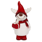 Enfeite Adorno Rena Mineral Branco 14x7x6cm Cromus