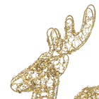 Enfeite Adorno Rena Metal Ouro Velho 40x20x5cm Cromus