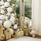 Enfeite Adorno Rena Metal Ouro Velho 30x24x5cm Cromus