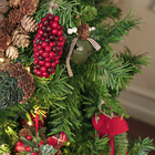 Enfeite Adorno Sinos Metal Verde 7x6x6cm Cromus