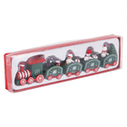 Enfeite Adorno Trem Madeira Multicolorido 4,5x24x3cm Cromus