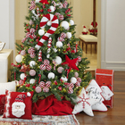 Enfeite Almofada Tecido Branco 11x34x42cm Cromus