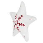 Enfeite Almofada Tecido Vermelho 10x40x40cm Cromus