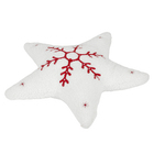 Enfeite Almofada Tecido Vermelho 10x40x40cm Cromus