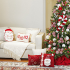 Enfeite Almofada Tecido Vermelho 16x33x45cm Cromus