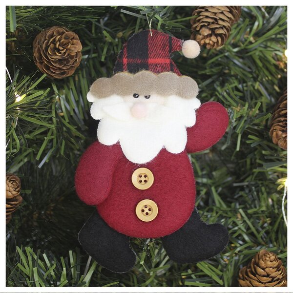 Enfeite Árvore De Natal Pendente Papai Noel 14,5cm | Leroy Merlin