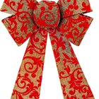 Enfeite Árvore Natal Laço Natalino Vermelho 1 Peça 30cm