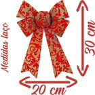 Enfeite Árvore Natal Laço Natalino Vermelho 1 Peça 30cm