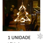 Enfeite Árvore Natal Led Pendente Vitrine Janela Natalino