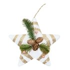 Enfeite Árvore Natal Pendente Natalino Estrela De Natal 28cm