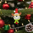 Enfeite Árvore Natal Prendedores Alce Rena Natalino Kit 72pç