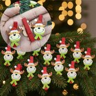 Enfeite Árvore Natal Prendedores Alce Rena Natalino Kit 72pç