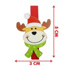 Enfeite Árvore Natal Prendedores Alce Rena Natalino Kit 72pç