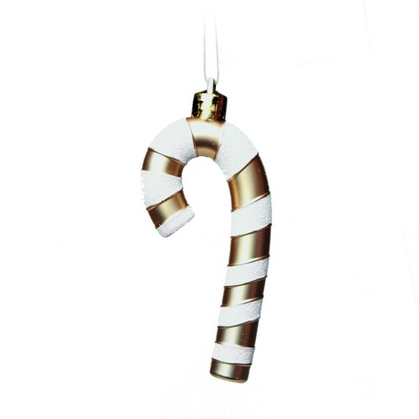 Enfeite Bengala Para Pendurar Árvore Natal 6 Peças Dourado