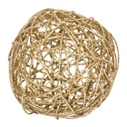 Enfeite Bola de Natal Fibra Ouro Velho 15x15x15cm Cromus