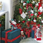 Enfeite Boneca Rena Tecido Marrom 34x22x22cm Cromus