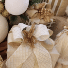 Enfeite Boneco Anjo Tecido Branco 50x18x18cm Cromus