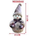Enfeite Boneco De Neve Gorro Chapéu Decoração De Natal 31cm